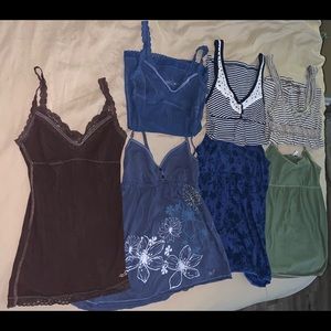 Hollister Jeans, American Eagle, and Abercrombie shirts